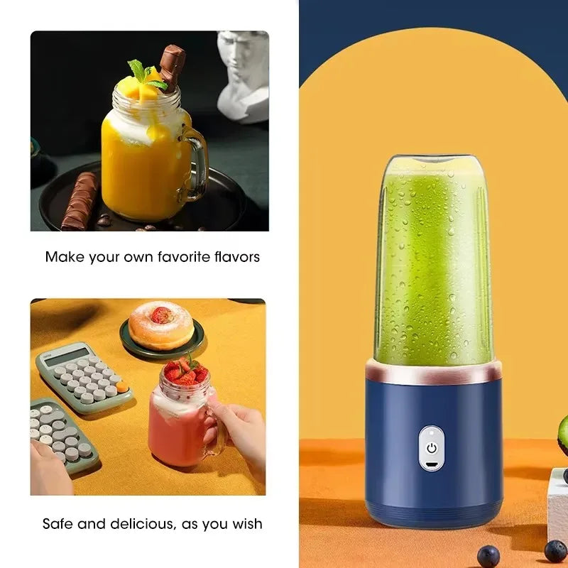 Frullatore Elettrico Portatile USB per Frutta – Mini Bottiglia da Viaggio