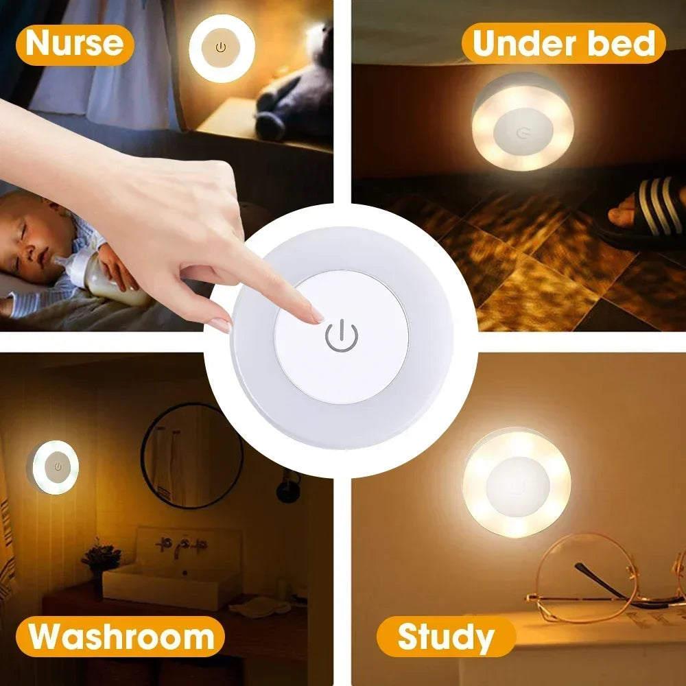 Lampada LED Portatile USB Ricaricabile per Soggiorno e Camera da Letto