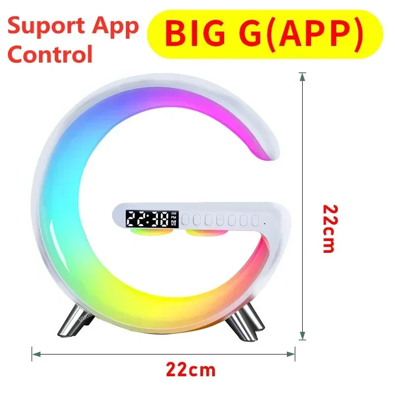 Sveglia LED Smart RGB con Altoparlante Bluetooth e Ricarica Wireless 15W