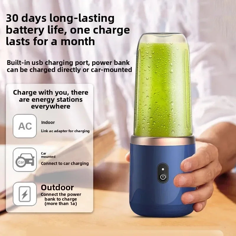Frullatore Elettrico Portatile USB per Frutta – Mini Bottiglia da Viaggio