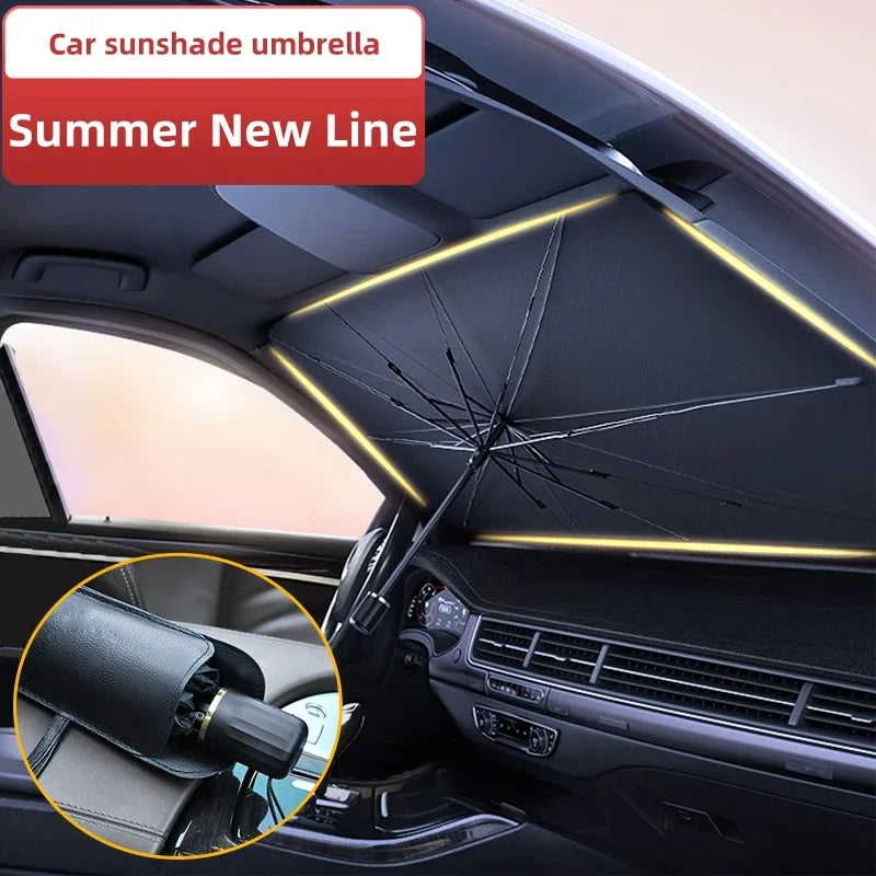 Parasole Auto a Ombrello Pieghevole per Parabrezza