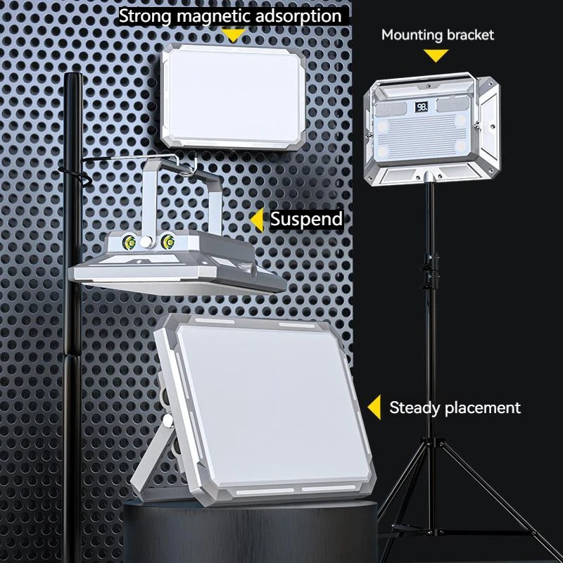 Torcia LED da Campeggio Ricaricabile ad Alta Potenza – Impermeabile e Portatile