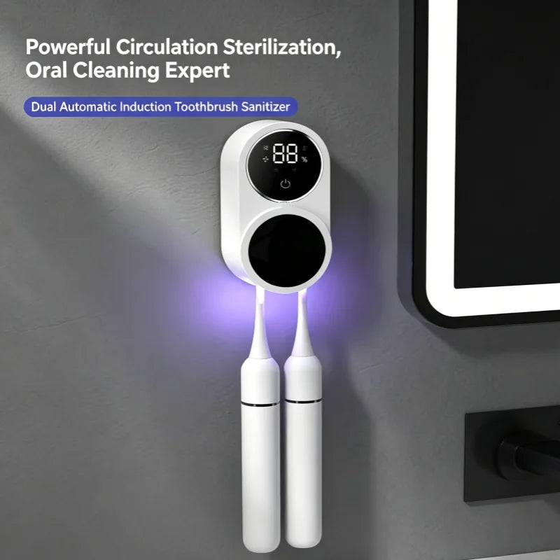 Sterilizzatore UV Portatile per Spazzolino da Denti – Ricaricabile con Display
