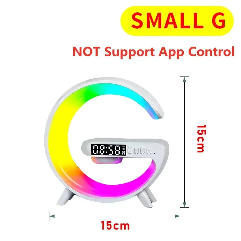 Sveglia LED Smart RGB con Altoparlante Bluetooth e Ricarica Wireless 15W
