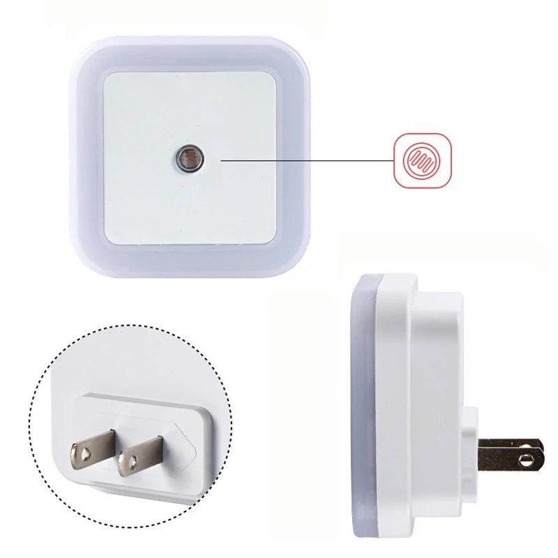 Luce Notturna LED Wireless con Sensore – Spina EU/US per Camera dei Bambini