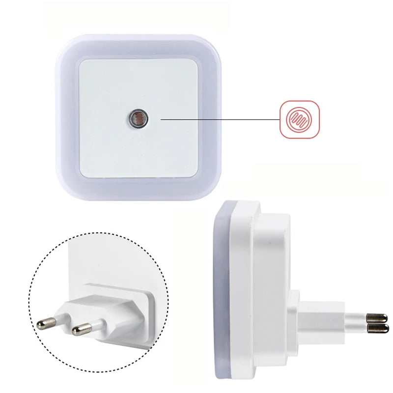 Luce Notturna LED Wireless con Sensore – Spina EU/US per Camera dei Bambini