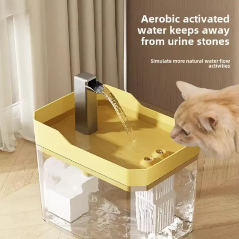 Fontana d’Acqua Automatica per Gatti con Filtro Silenzioso