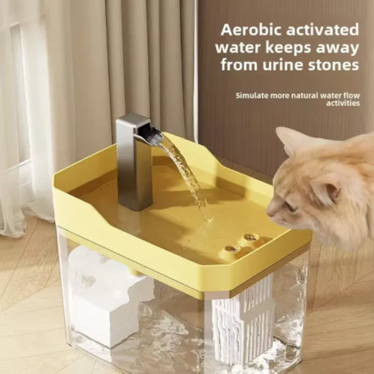 Fontana d’Acqua Automatica per Gatti con Filtro Silenzioso