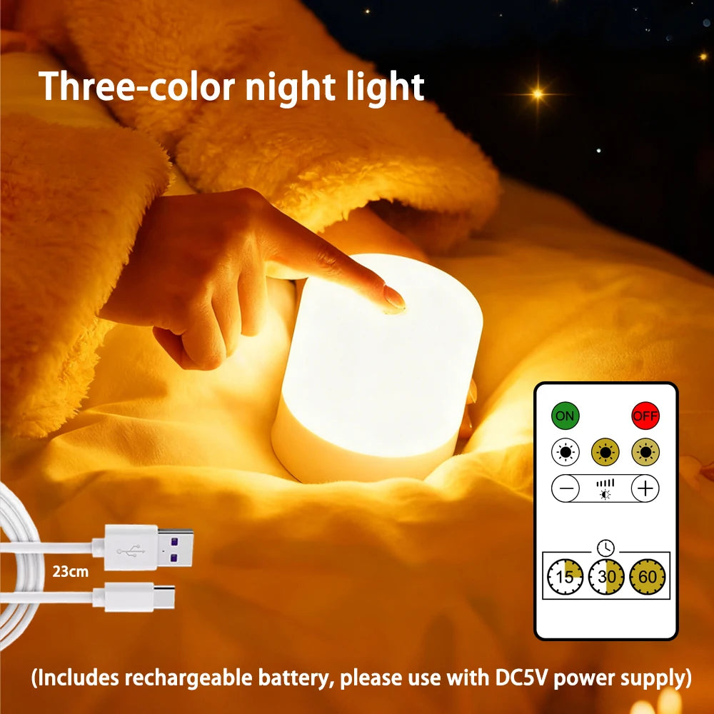 Lampada LED RGB Dimmerabile da Tavolo con Touch Screen – Ricaricabile o a Spina