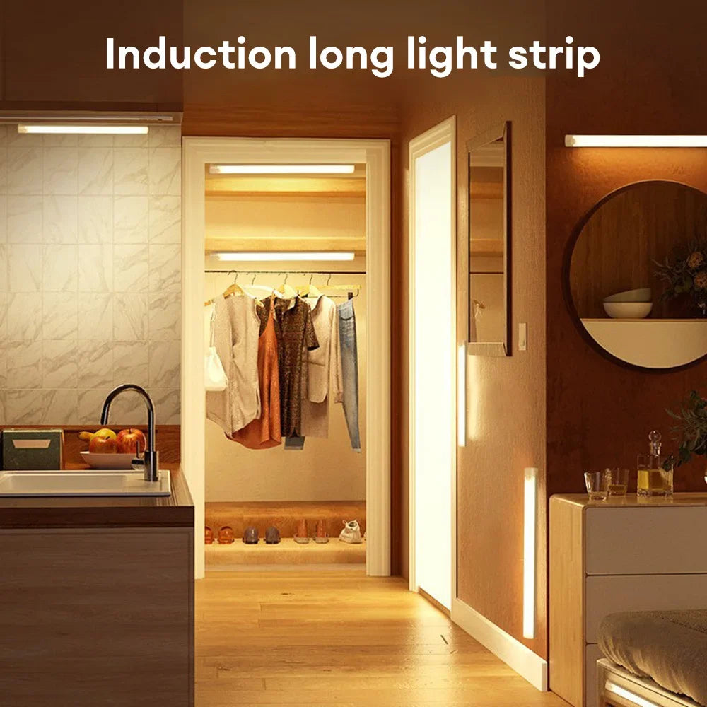 Luce LED con Sensore di Movimento – Wireless Ricaricabile USB-C per Cucina e Armadio