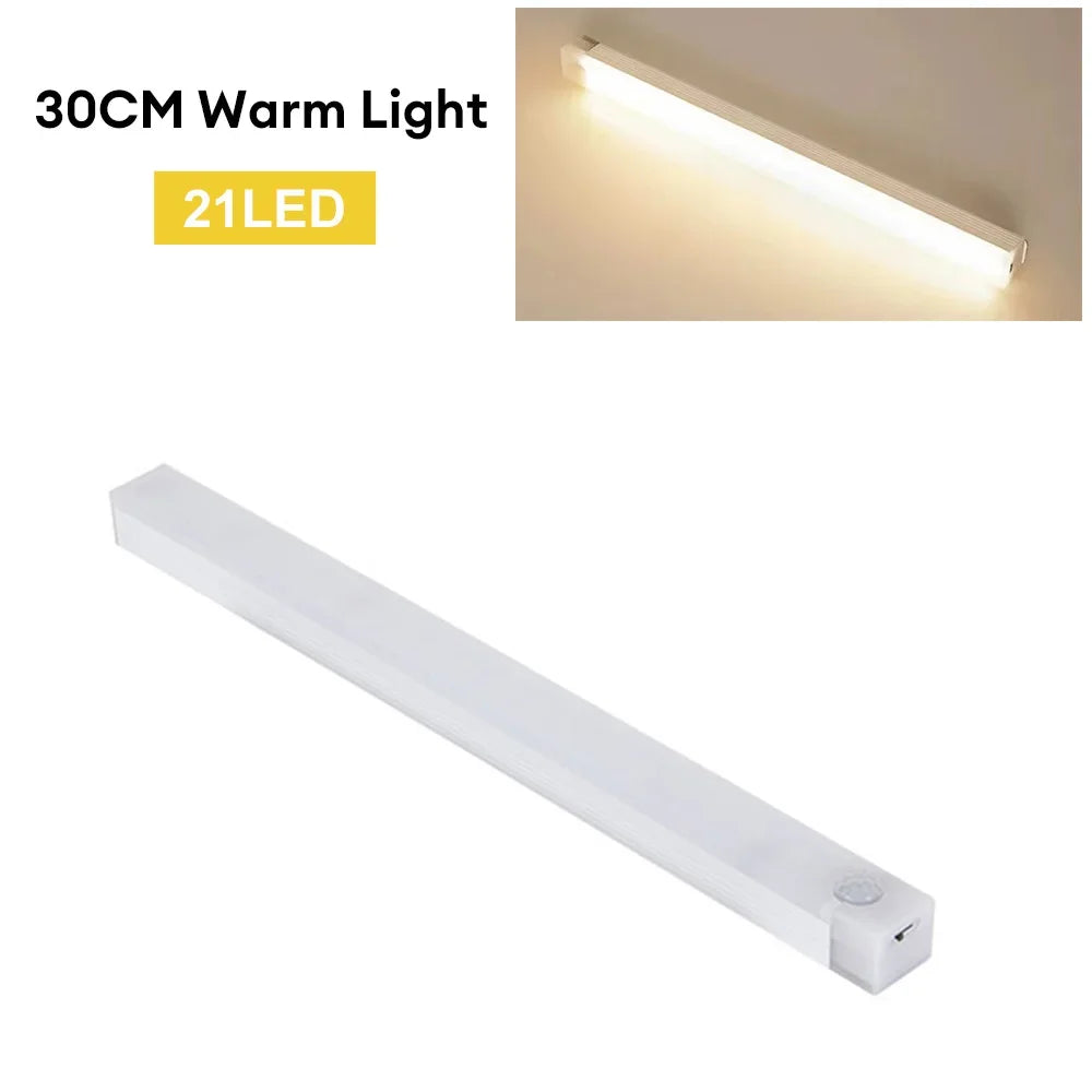 Luce LED con Sensore di Movimento – Wireless Ricaricabile USB-C per Cucina e Armadio