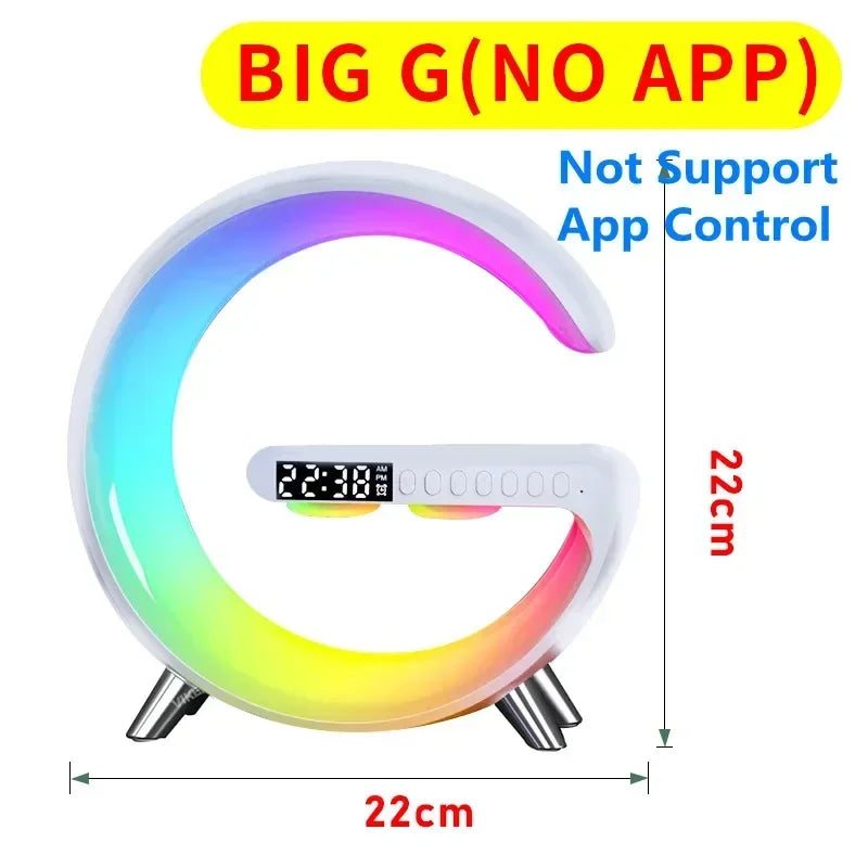 Sveglia LED Smart RGB con Altoparlante Bluetooth e Ricarica Wireless 15W