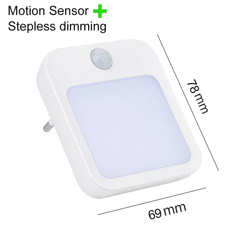 Luce Notturna LED con Sensore di Movimento – Spina EU/US per Camera dei Bambini
