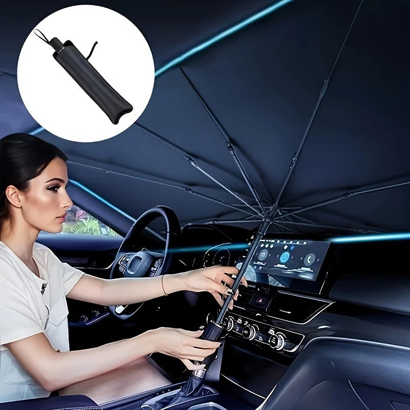 Parasole Auto a Ombrello Pieghevole per Parabrezza