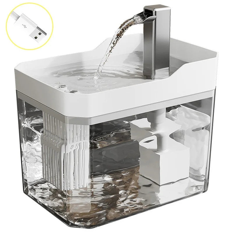 Fontana d’Acqua Automatica per Gatti con Filtro Silenzioso