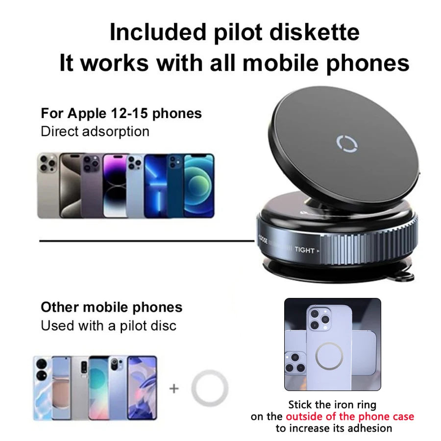 Porta Cellulare Auto Magnetico a Ventosa MagSafe