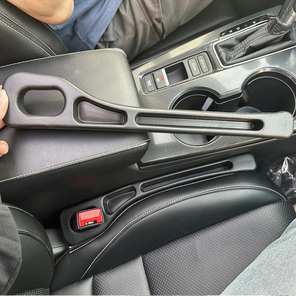 Riempitivo Fessura Sedile Auto con Vano Portaoggetti (2 pz)