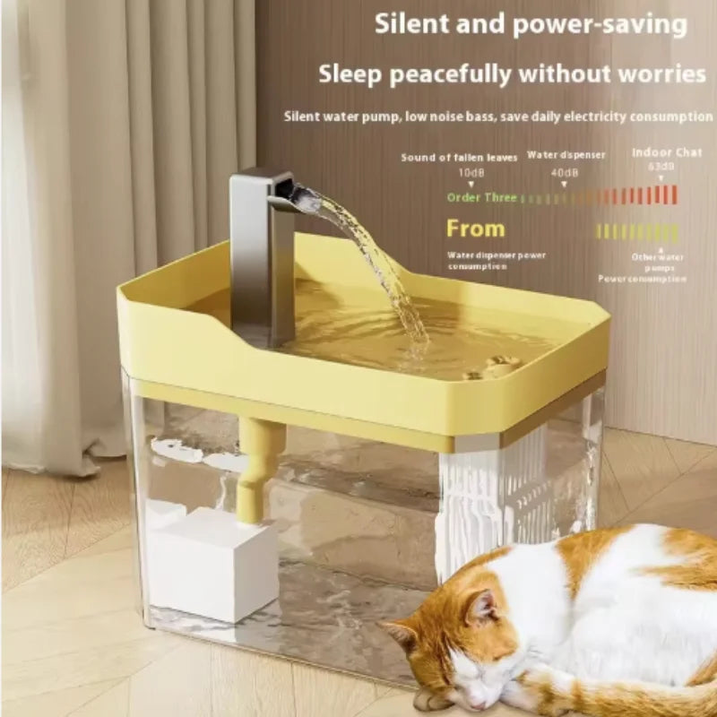 Fontana d’Acqua Automatica per Gatti con Filtro Silenzioso